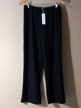 Perfectwhitetee True Black Hana Tencel Pull On Pant Size: M